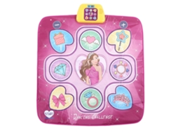 Primerox tapete de Dança Infantil Portátil Rosa Roxo Brinquedo Educativo para Meninas 3 9 Anos