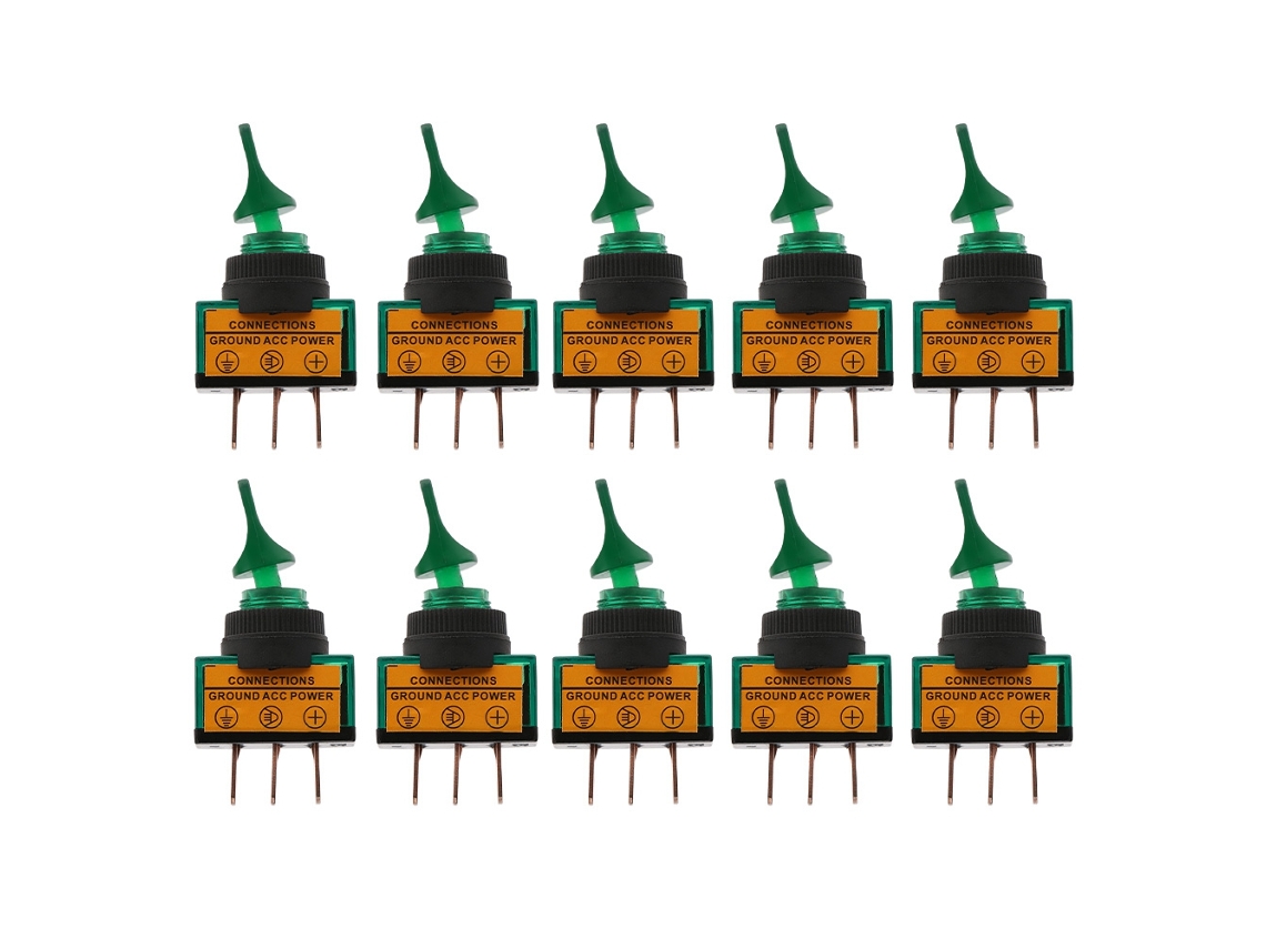 Interruptor de botão rotativo com luz LED azul 12V/20A | S/MARCA