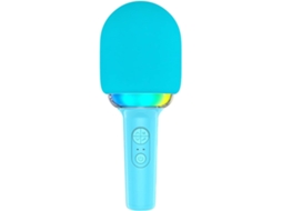 Caixa De Som Bluetooth Para Karaokê Com Microfone, Máquina De Karaokê Para Crianças, Mini Microfone Portátil Com Luz Rgb Dinâmica, Aquaforge
