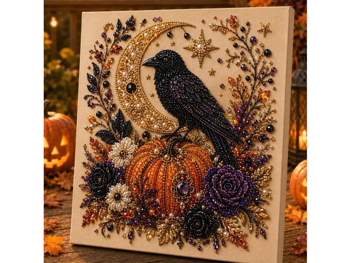 Kit De Pintura Com Diamantes Halloween, Com Pérolas, Variante 0430
