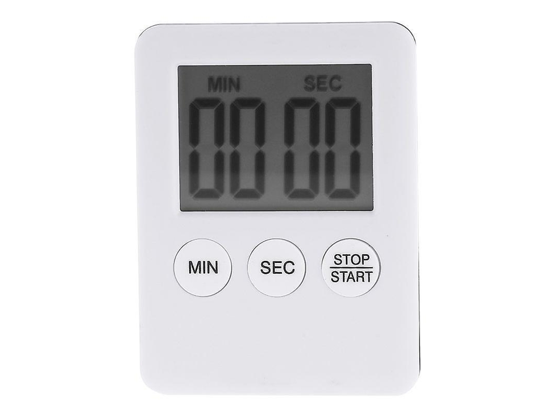 Temporizador De Cozinha Digital Magnético Lcd, Branco Aquaforge