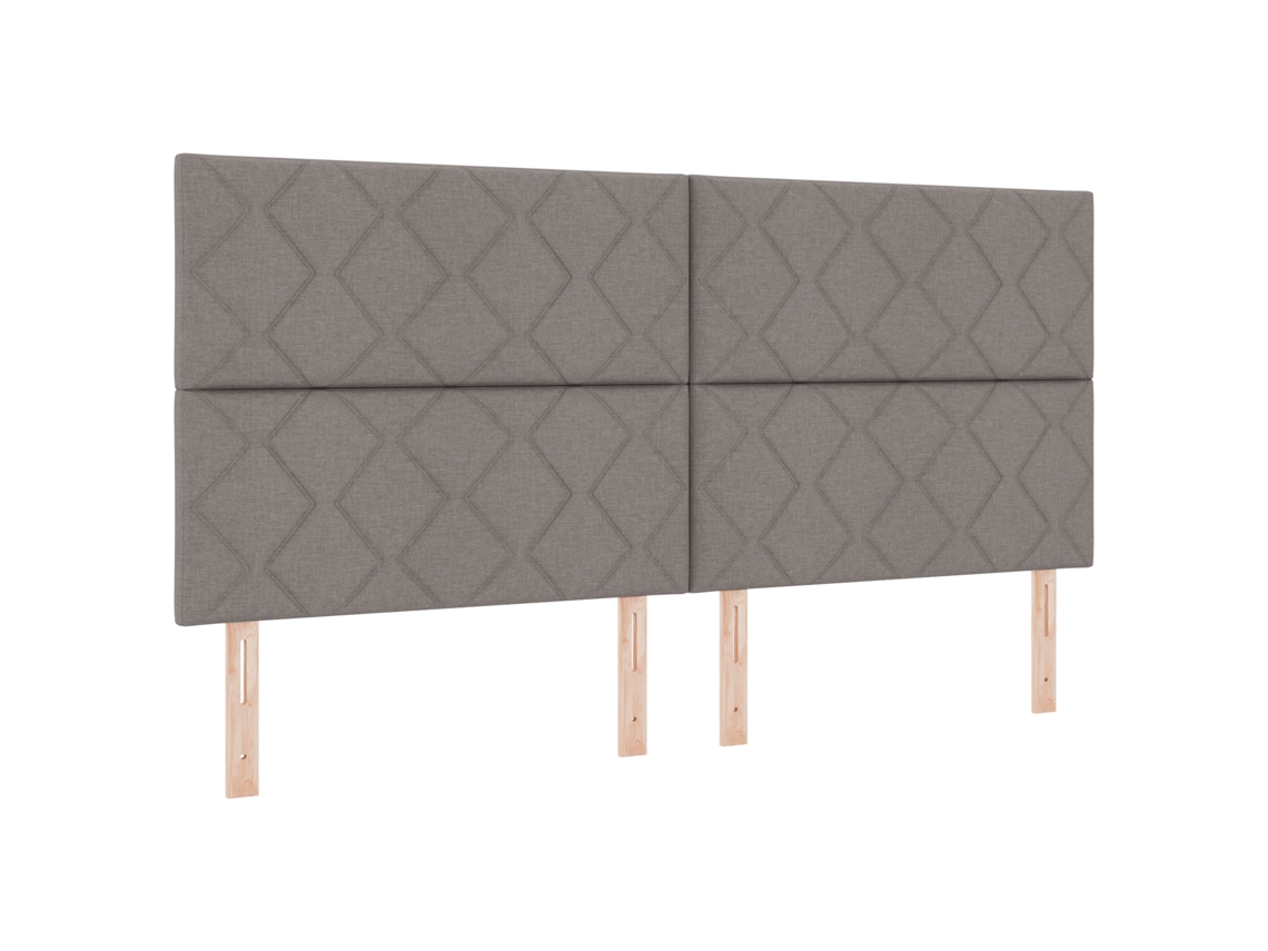 Cabeceira Design De Blocos De Diamante Taupe  Tecido Vidaxl Castanho-acinzentado Poliéster