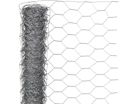 Rede de Arame NATURE Hexagonal (Cinzento - 500x1000 cm - Aço)