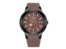 Relógio Masculino de Quartzo com Pulseira de Silicone Impermeável 3atm Calendário Outdoor