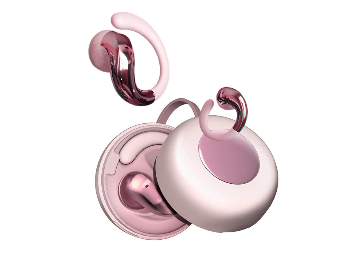 Fones de Ouvido com Clipe de Orelha, Sem Fio, com Gancho para iPhone e Android JIAPEI (rosa)