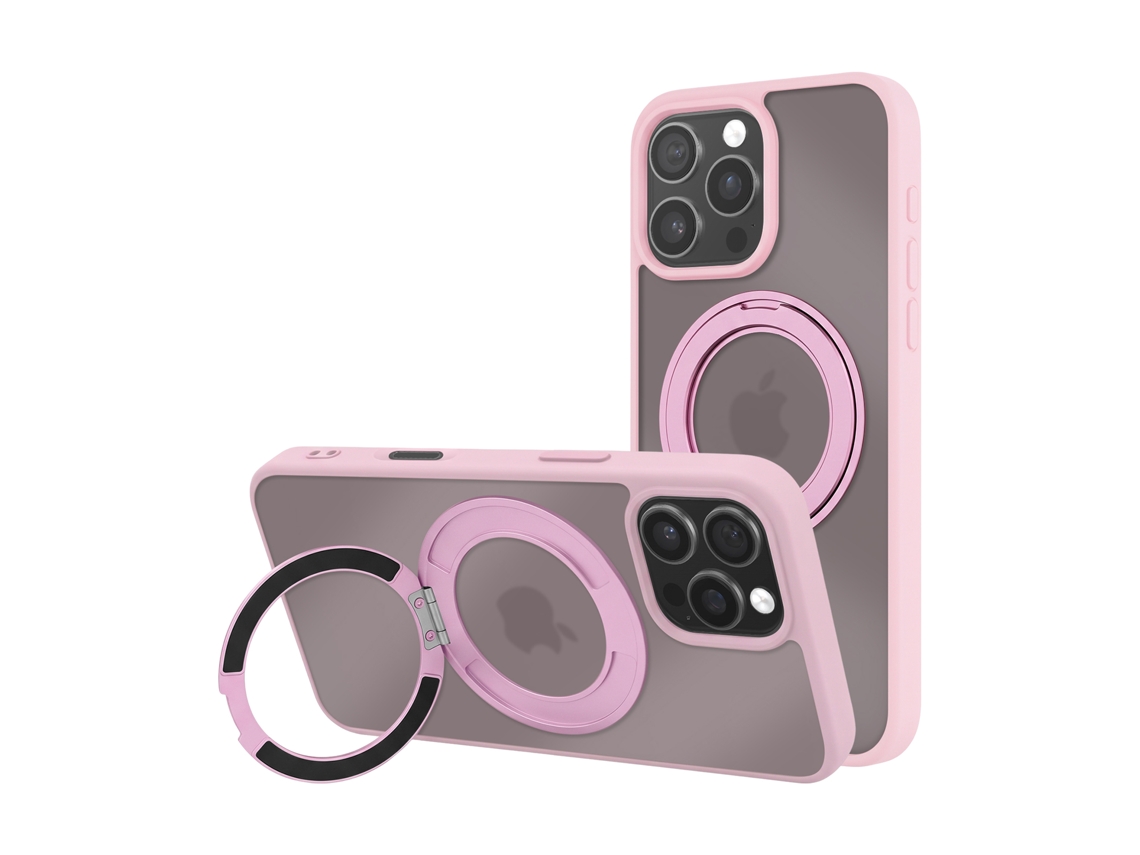 Capa Magsafe Para Iphone 16 Pro Max Híbrida Com Anel De Suporte