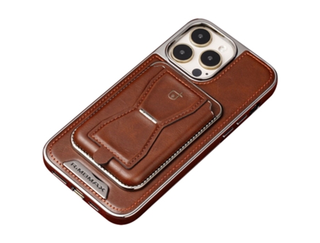 Suporte Casa Inch Para Iphone 12 Pro Max Rmbmax Pele Sintética Com Porta-cartões Castanho