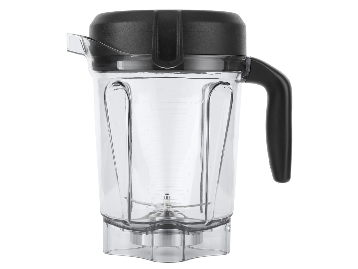Recipiente De Mistura Compatível Com Vitamix 64oz Laxiscreed Com Tampa Transparente De Grau Alimentício
