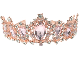 Coroa De Noiva De Cristal Com Pente, Acessório De Cabelo Elegante Para Casamento.