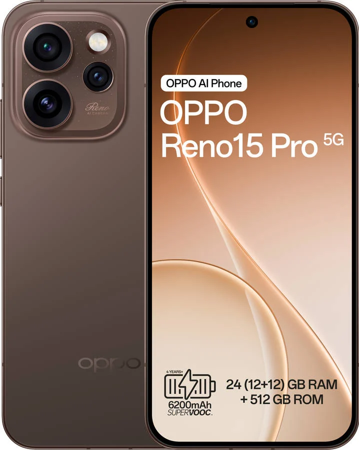 Smartphone OPPO Reno 15 Pro 5G (Outlet Caixa Aberta - 6.32'' - 12 GB - 512 GB - Preto Mocha)
