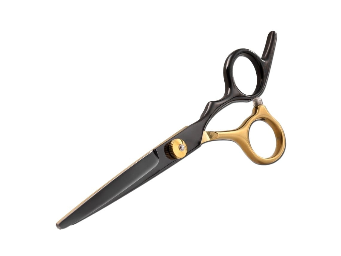 Tesoura Profissional Para Cortar O Cabelo, Tesoura Genérica De 6 Polegadas Para Homens E Mulheres, Ouro Preto*