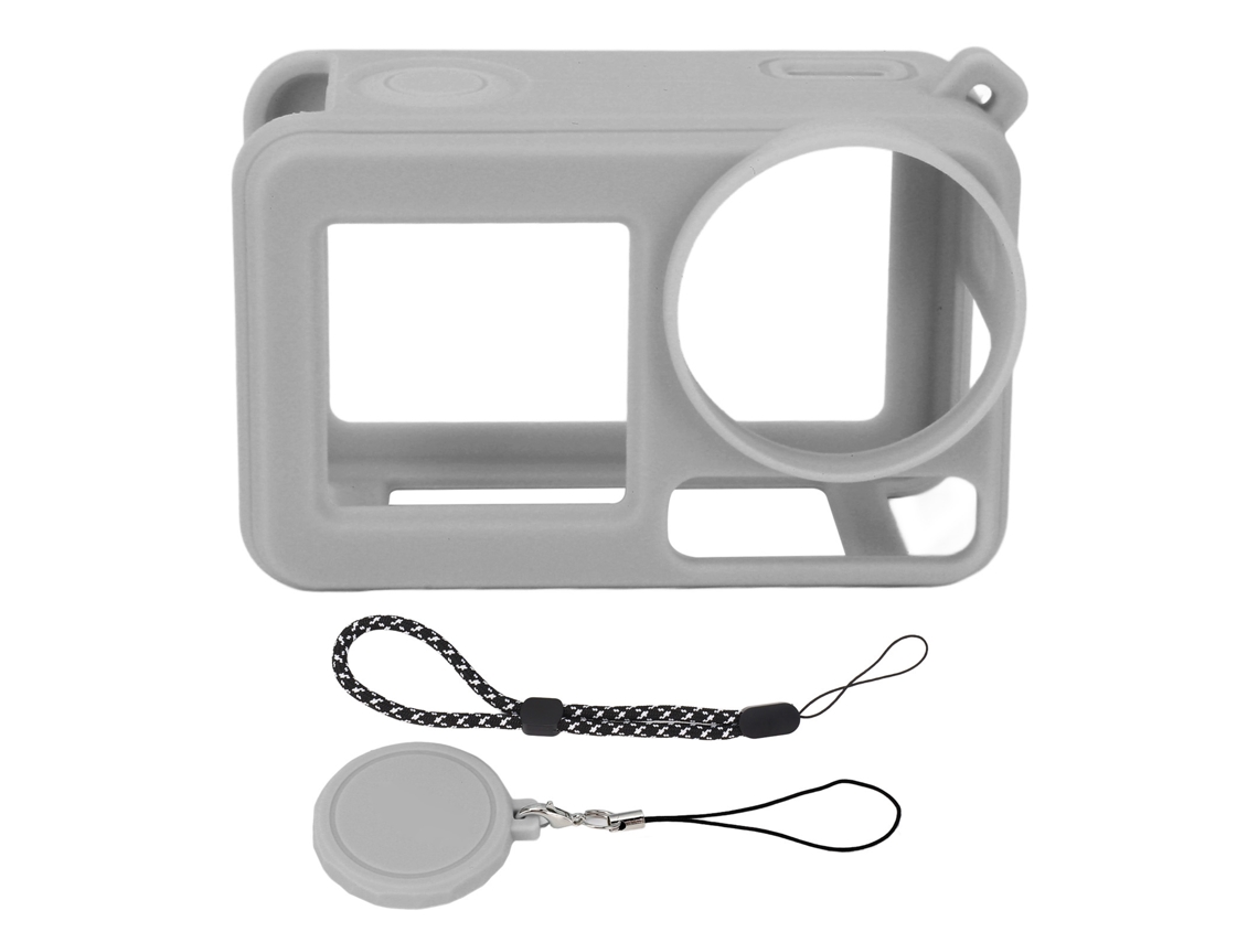 2026 funda de Silicona para Action 5 Pro com Capa de Lente, Protetora para Câmera
