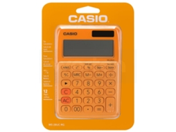 Calculadora Básica CASIO MS-20UC-RG Laranja (Outlet Caixa Aberta - 12 dígitos)
