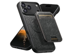 Capa Suteni Para Iphone 17 Pro Max Magsafe Com Textura Cruzada H18