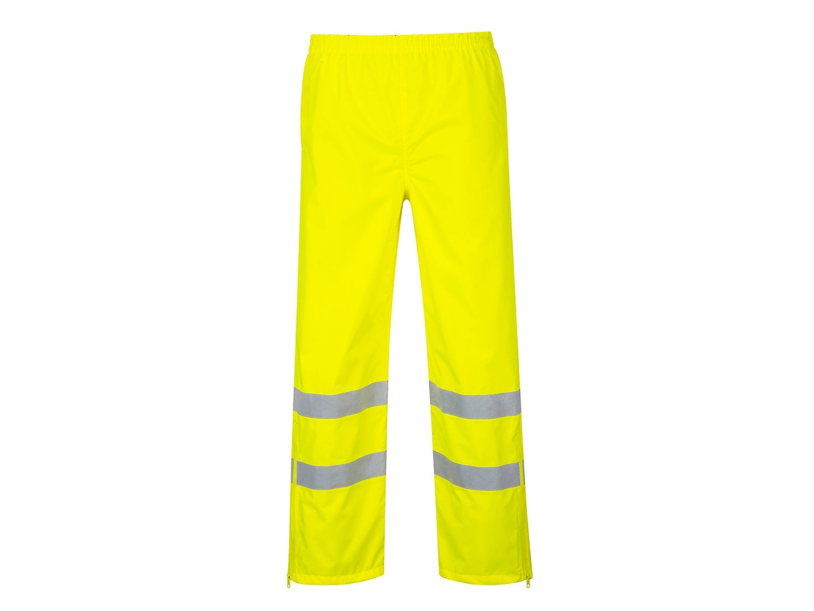 Calças Respiráveis De Alta Visibilidade Chuva / Amarelo / S Portwest