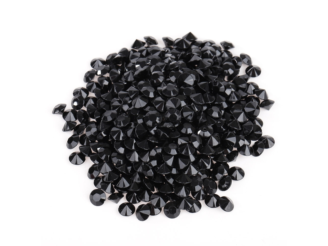 Laxiscreed Confetes De Acrílico Preto 8mm Para Casamentos E Decoração Diy – Pack De 500 Peças