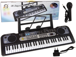 Teclado Com Microfone Instrumento Musical Preto B.active