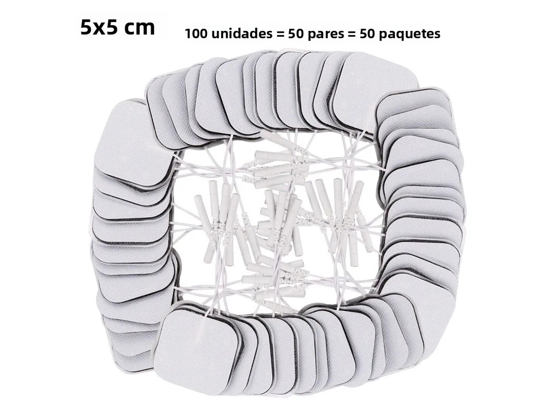Adesivo de Gel para Eletrodos Tens Ems MDUG (100 Unidades, 5x5cm)