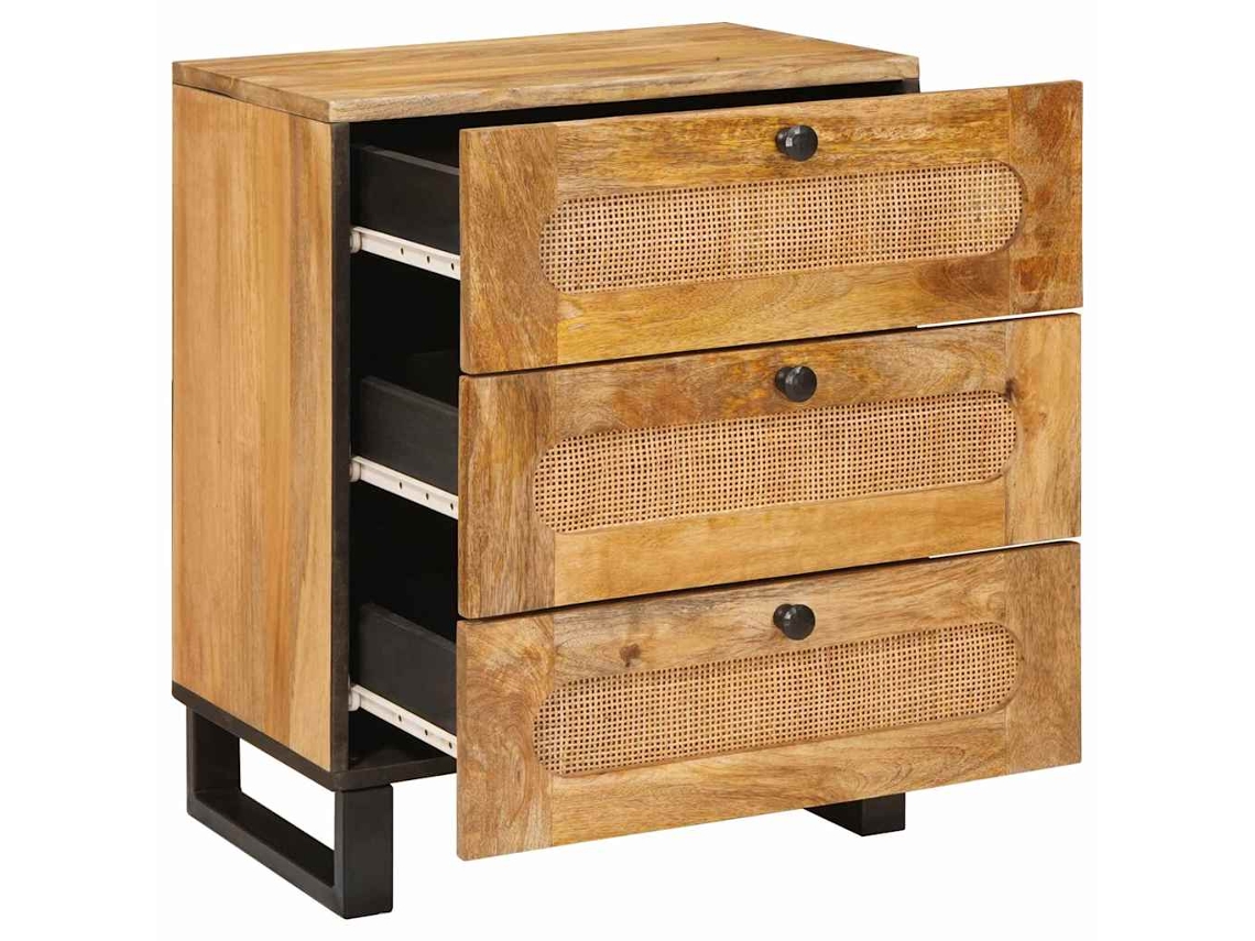 Maison Exclusive - Armário De Cabeceira Com Gaveta Natural 50 X 33 X 62 Cm