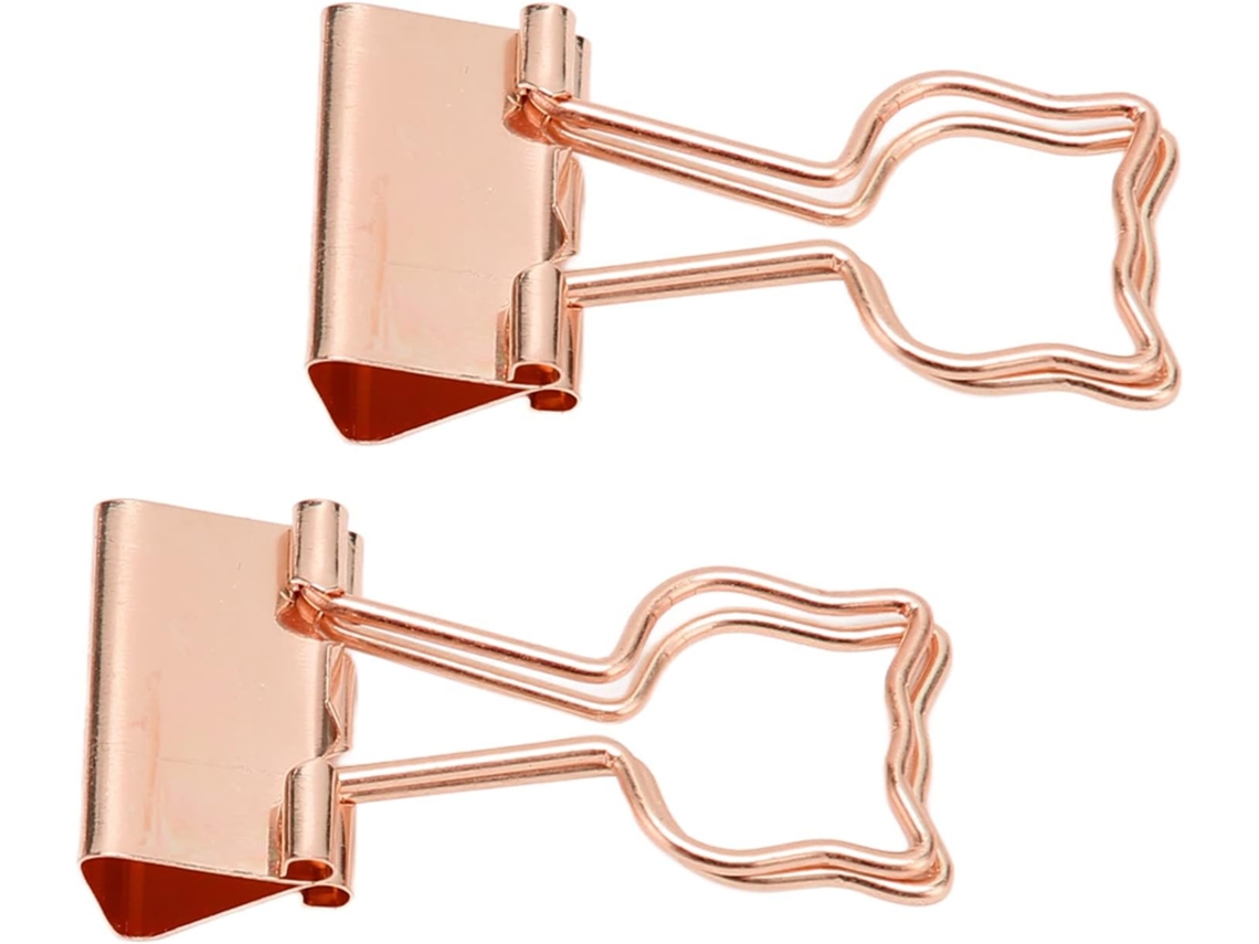 Conjunto De 100-clipes Metal Ocos Com Cauda Longa, Resistente E Com Formato Divertido De Gato, Organização De