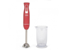 Liquidificador De Mão, Livoo, Dop245r, 400w, 2 Velocidades, Copo Medidor De 700 Ml, 2 Lâminas De Aço Inoxidável, Pimenta Vermelha E Prata
