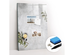 Quadro Magnético De Parede Concreto E Oliveiras Para O Corredor Espelharte (40x60 Cm)