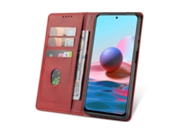 Capa Para Xiaomi Redmi 13c Bezerro Textura Magnética Caixa De Couro Flip Horizontal Com Titular E Cartão Slots Carteira Rosa