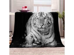 Manta de Lã Fansu Estampa Animal 3d Microfibra Quente e Macia Ideal para o Inverno Perfeita Cama Ou Sofá Adequ