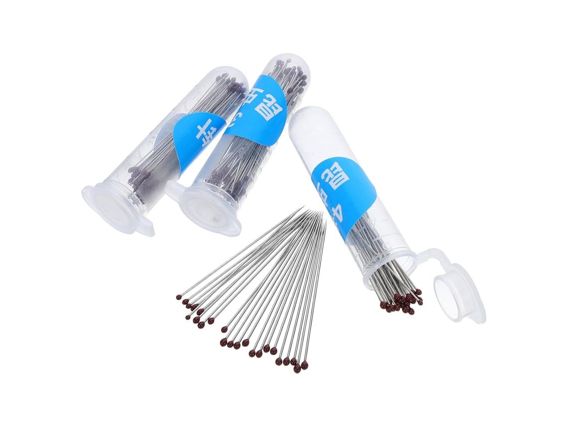Alfinetes para Espécimes de Insetos Garneck, 300 Unidades, Aço Inoxidável Prateado, Ferramenta Educacional Res