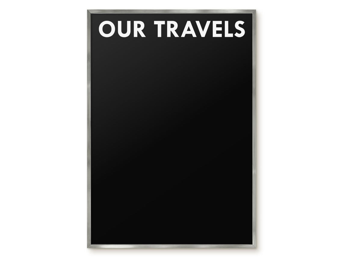 Magnetic Wall Board Our Travels For The Office Espelharte (70x100 Cm)