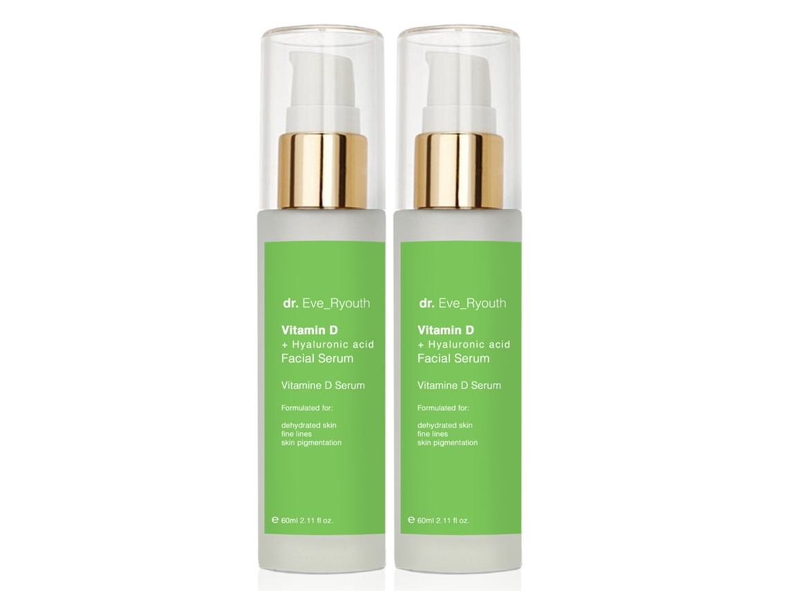 2 X Sérum Pro-idade Com Vitamina D + Ácido Hialurónico 60ml