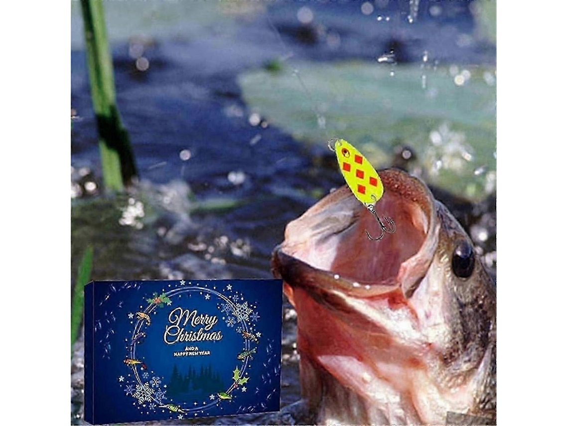 Calendário De Advento De Pesca Com 24 Iscas
