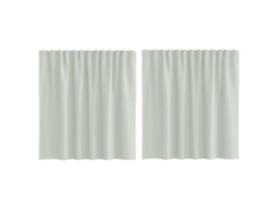 Cortinas de Voile com Bolsos para Varão 2 Pcs Cinzento claro MAISON EXCLUSIVE