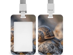 Porta Crachá Em Formato De Caracol Da Rocha, Porta Crachá Personalizável, Porta Etiqueta De Identificação À Prova D Água