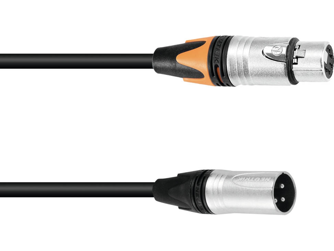 Cabo PSSO Dmx Xlr 3Pin/5Pin 0.3 m Bk