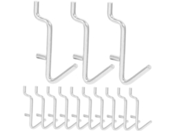 Inoomp Conjunto De 20 Ganchos Metálicos Para Painel Perfurado, Multius