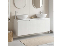 Vidaxl Conjunto De Armários Para Banheiro 3 Unid. Branco Brilhante