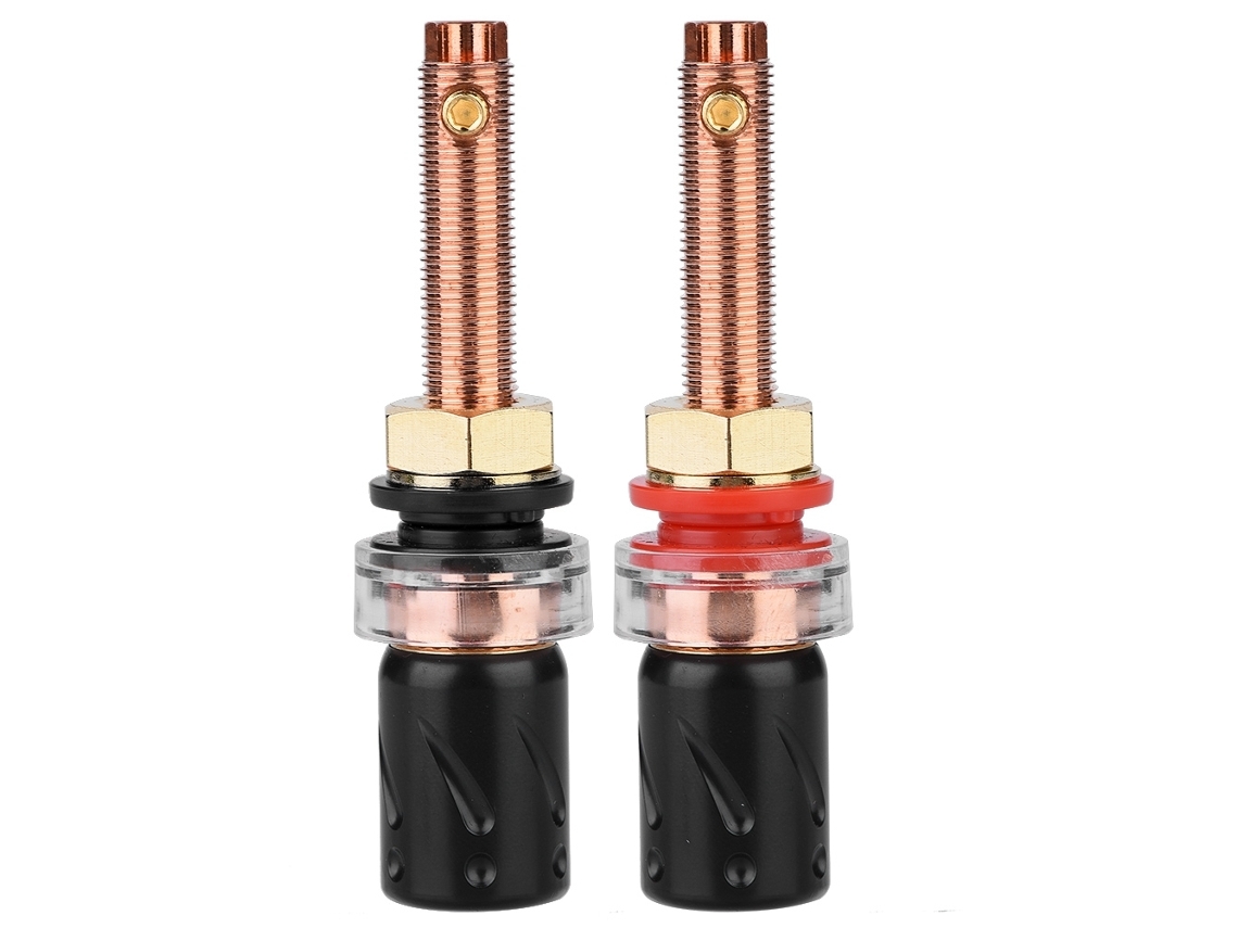 The Amplifier Terminals Utilize Pure Copper Connectors Plated In Gold.