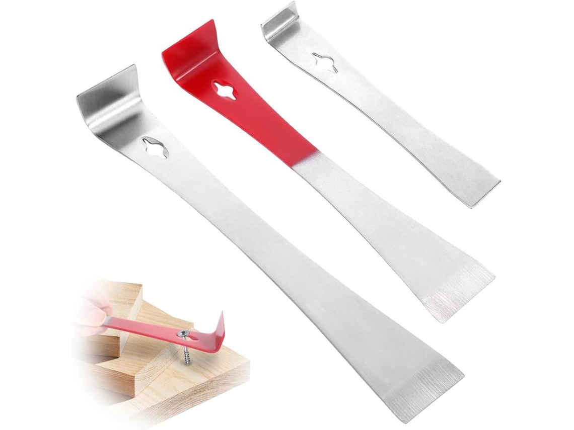 Conjunto De 3 Raspadores Aço Inoxidável, Ferramenta Manual Para Apicultura, Raspador De Favo Abelha