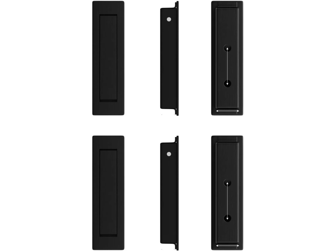 Puxador Moderno Embutido Para Porta De Armário, Em Aço Inoxidável, Resistente À Ferrugem, Para Gavetas E Portas De