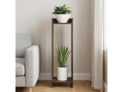 Vidaxl Suporte Para Plantas Carvalho Fumado 30 X 30 X 100 Cm