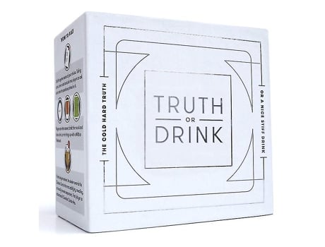Jogo de Cartas Truth Or Drink Adult Casual Party Game Card High Quality (Idade Mínima: 3 Anos - Dificuldade: Intermédia)