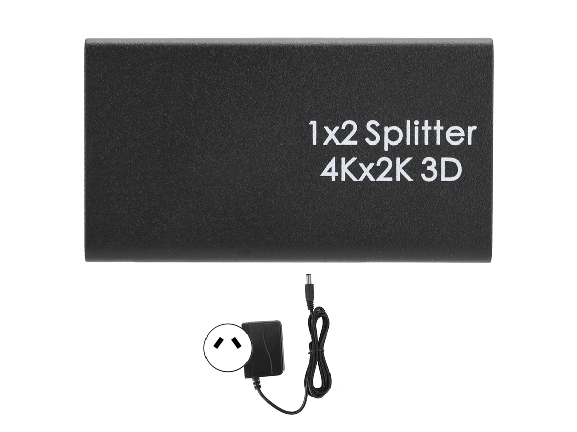 Aetheria splitter Hdmi 1x2 4k/30hz 3d com Amplificador 100 240v Switcher Dual Display