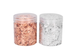 2pcs Lâmina De Ouro 5g Para Decoração De Unhas Diy Flocos De Ouro Para Manicure E Artesanato