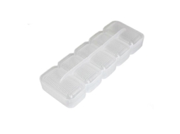 Moldes De Sushi De Plástico Transparente, Forma Quadrada, 5 Peças, Pequeno, Durável E Leve Para Cozinha