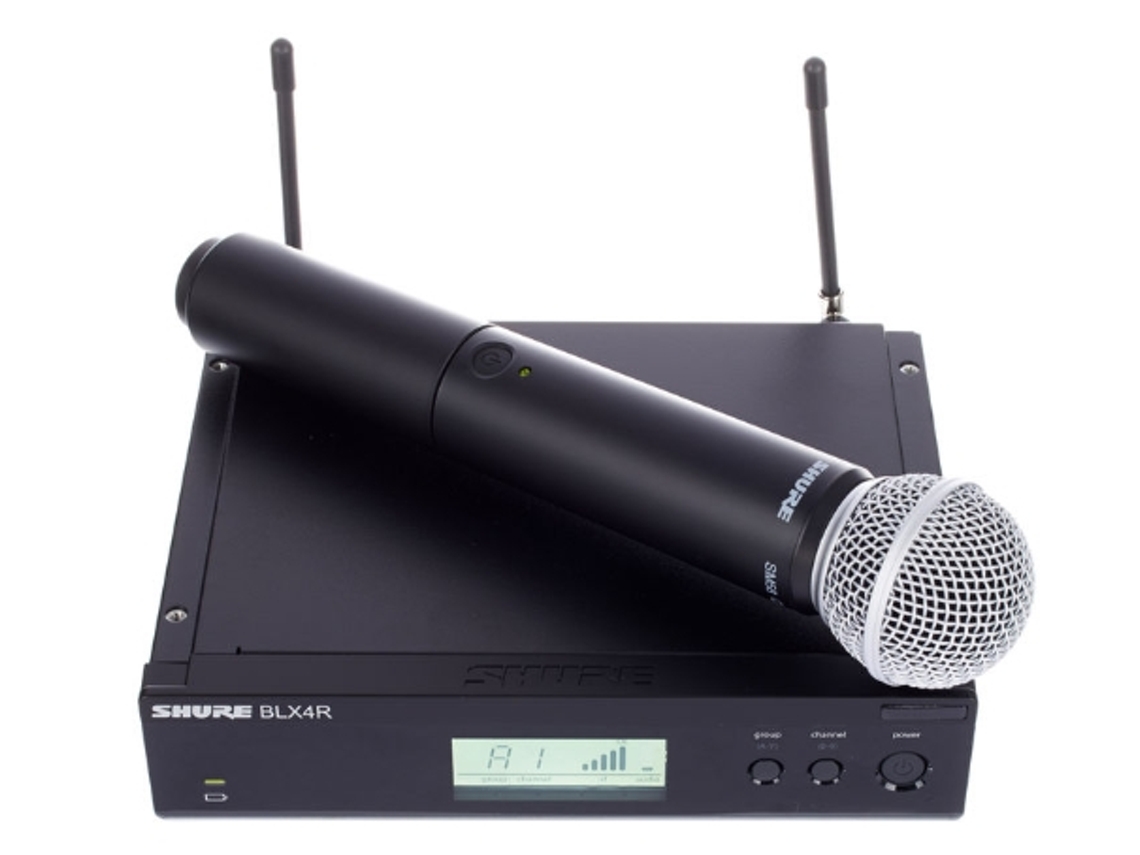 Shure Sistema Microfone Mão Blx24Re/Sm58 H8E