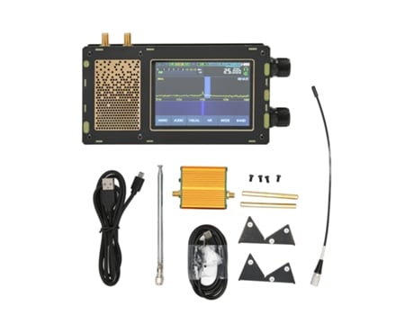 Receptor Sdr Dsp Com Tela Tática 3.5 Polegadas E Bateria 3600mah