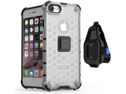 Capa com Clip para iPhone 8 PHONESHIELD 4x1 Honeycomb Cinzento