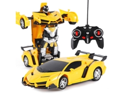 Ats coche Rc 2 em 1 Carros Esportivos com Deformação Robô Modelo de Controle Remoto Brinquedo de Luta Presente