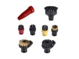 Kit de limpeza a vapor universal, escova redonda grande, para karcher sc1 sc2 sc3 sc4 sc5 sc7, bico poderoso de vácuo para limpeza doméstica